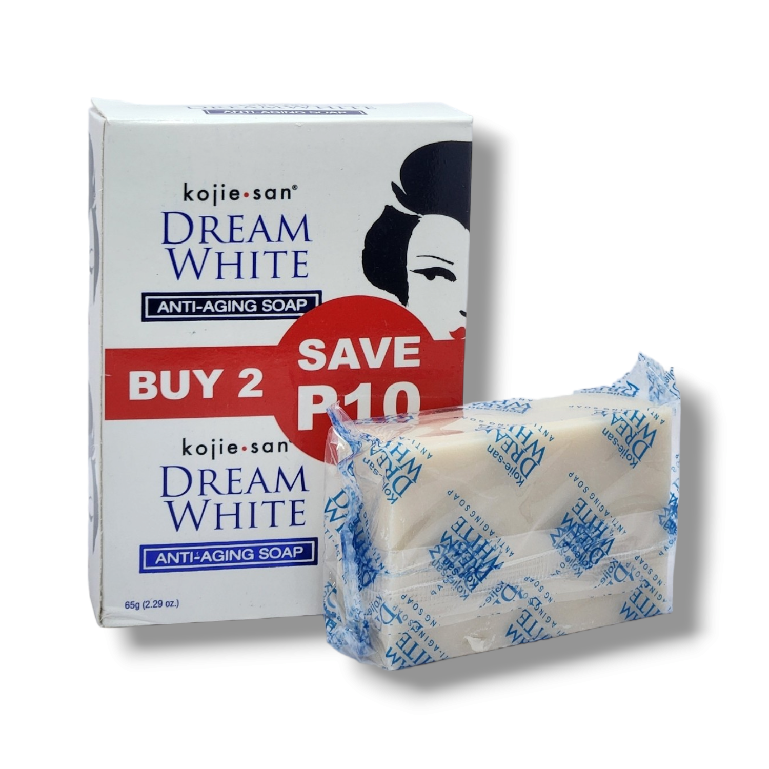 20230915_140959.png Kojie San Anti-Aging Soap 65g (Pack of 2) - Image 1