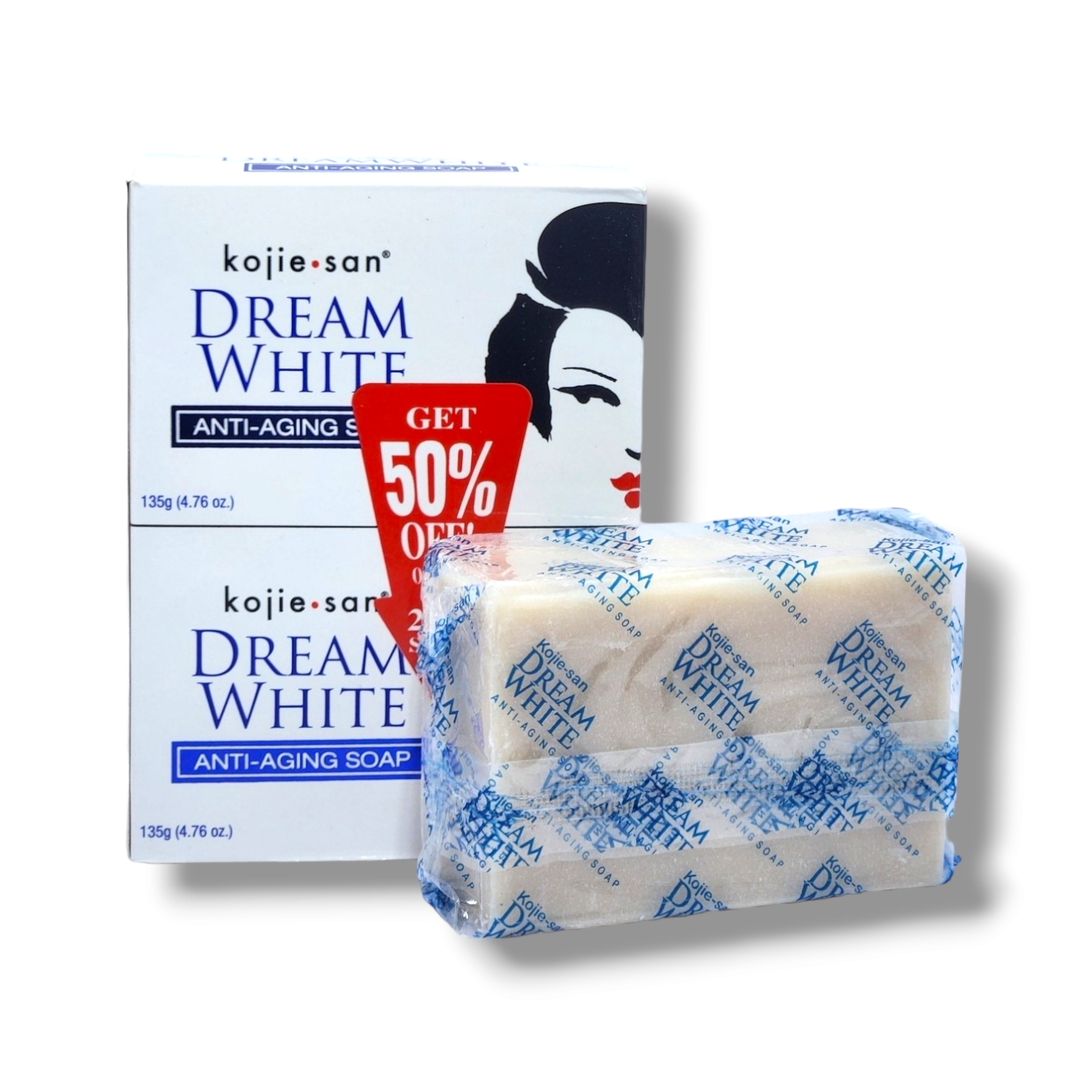 20230915_141053-1.png Kojie San Anti-Aging Soap 135g (Pack of 2) - Image 1