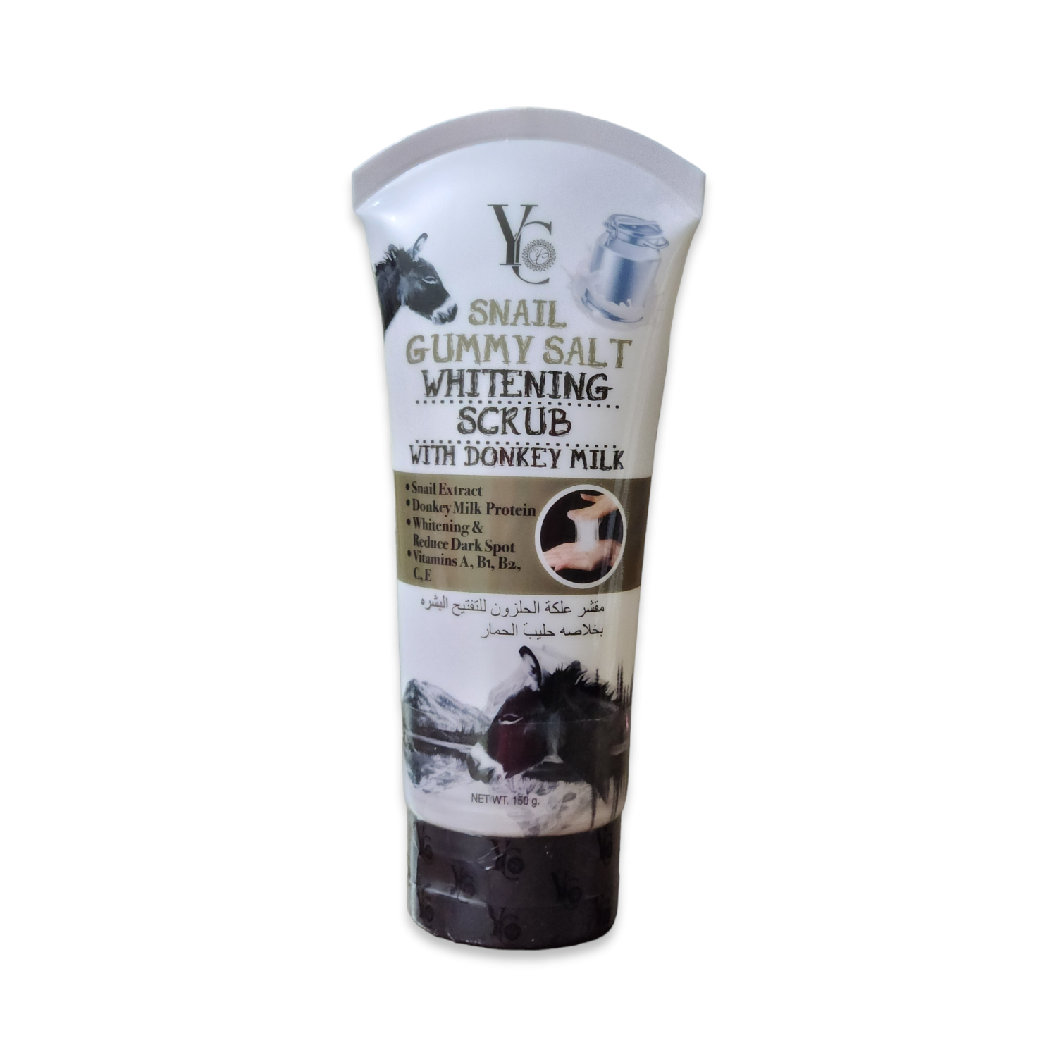 20230216_231018.png Yc Snail Gummy Salt Whitening Scrub With Donkey Milk 150g - Image 1