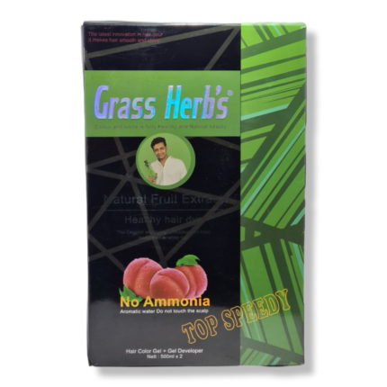 GRASS HERB'S Natural Fruit Semi Permanent Hair Dye, 1000ml - Natural Black 1000ml