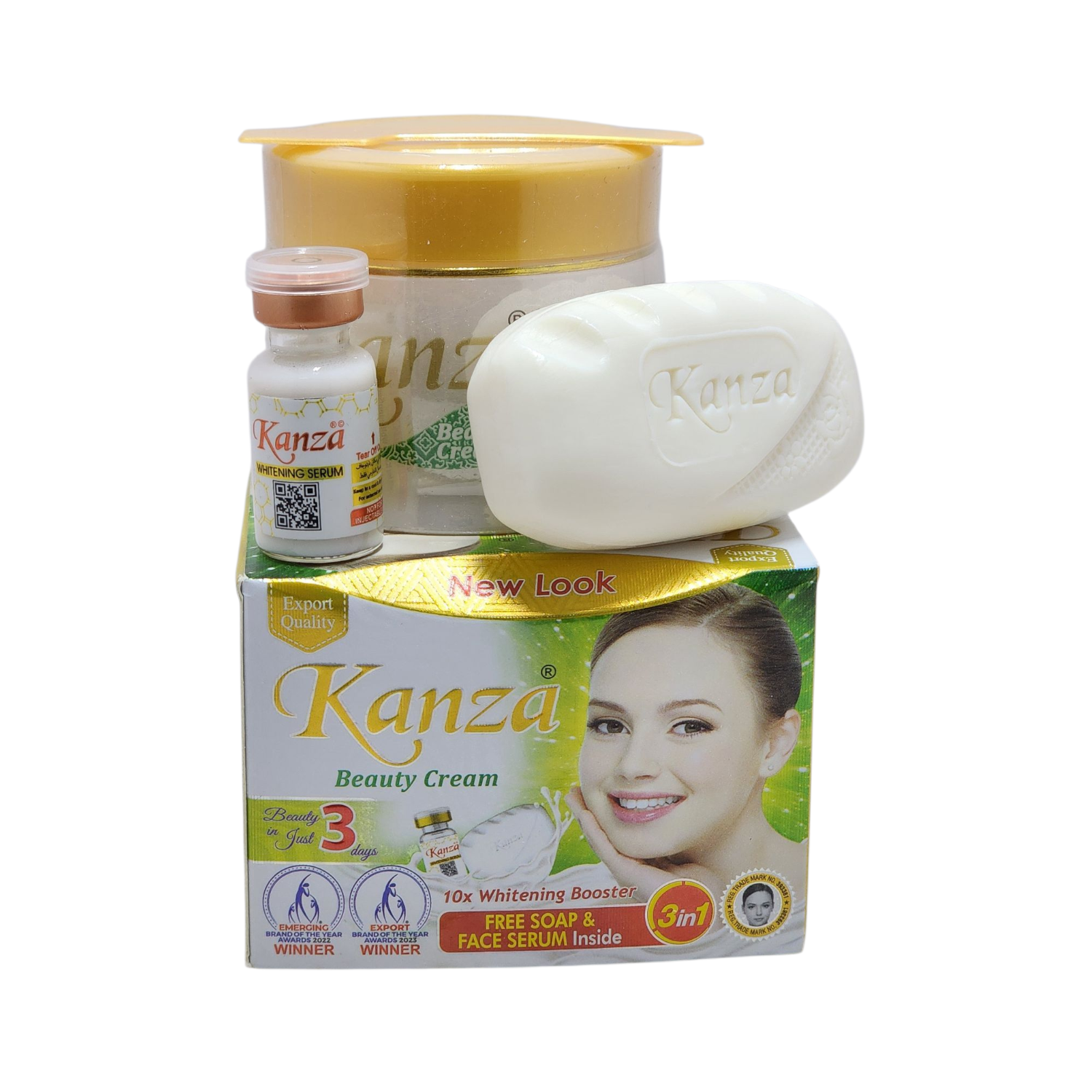 Kanza-Beauty-Cream-with-Face-Soap-and-Face-Serum-50g-2.png Kanza Beauty Cream with Face Soap and Face Serum 50g - Image 1