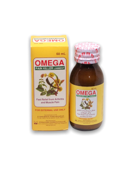 Omega Pain Killer Liniment For relief from arthritis and muscle pain 60ml