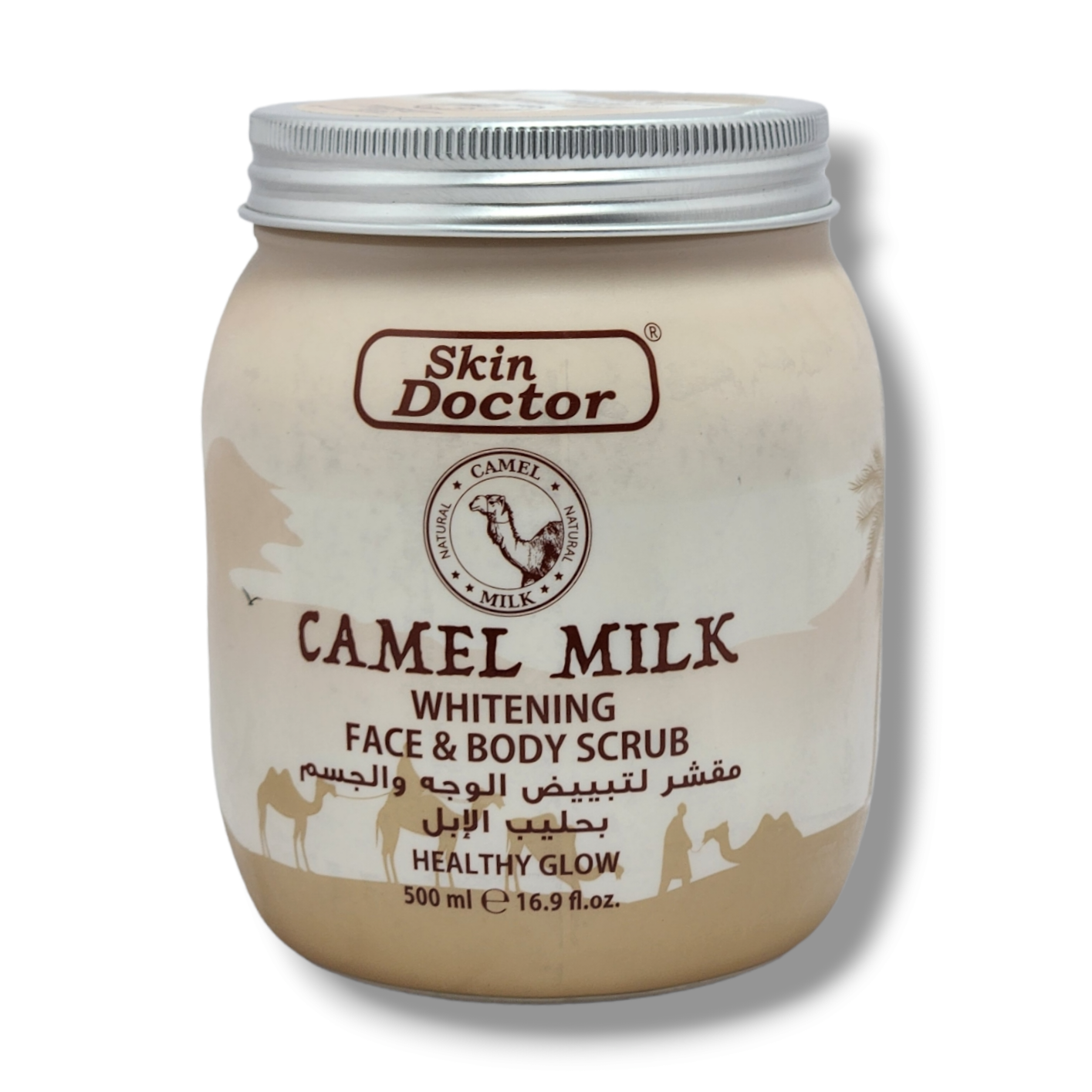 PhotoRoom-20230617_180452_4.png Skin Doctor Camel Milk Whitening Face And Body Scrub 500ml - Image 1