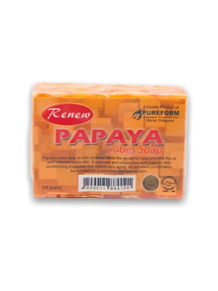 Renew Papaya Cubes Soap 135g