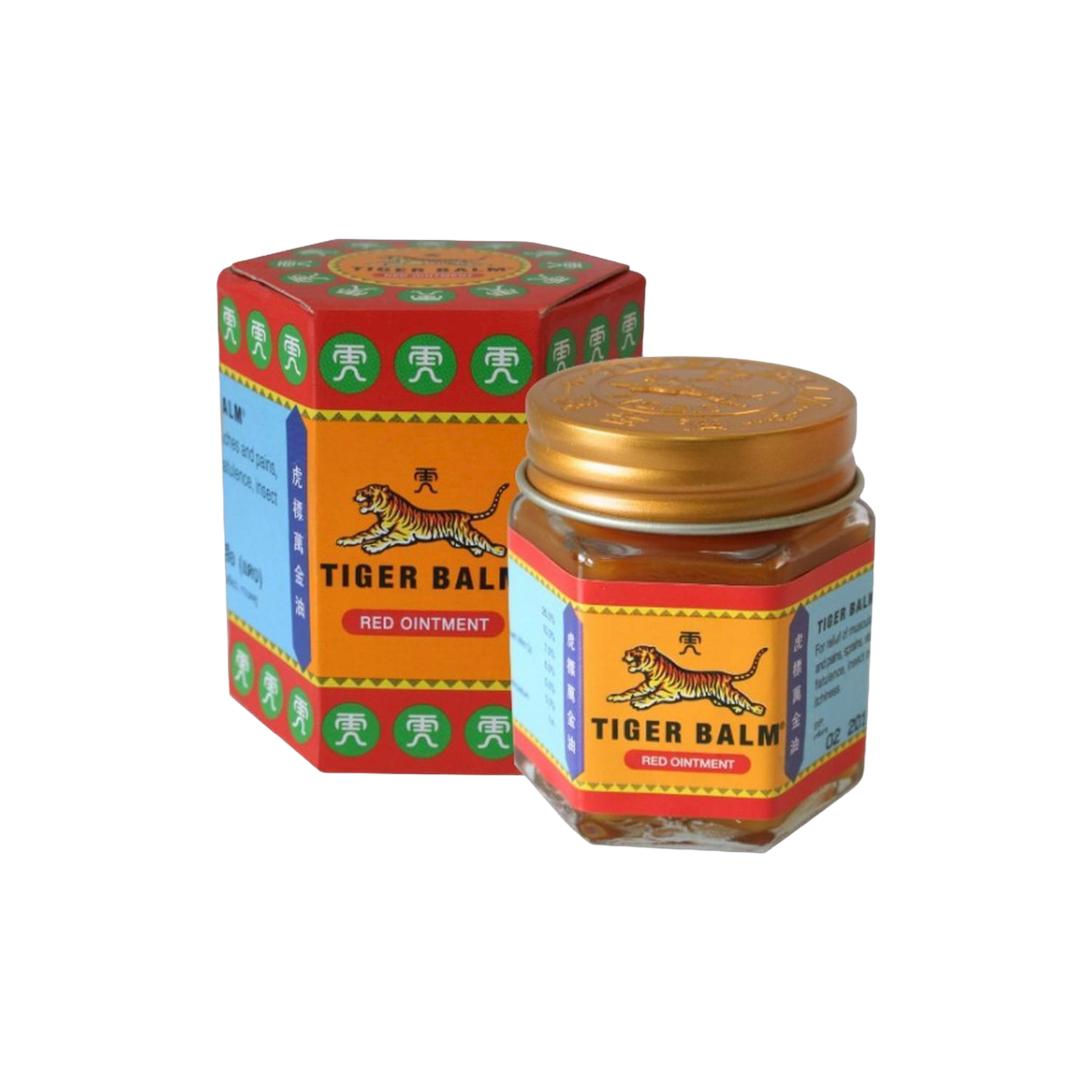 Tiger-Red-Cream-PhotoRoom.png Tiger Balm Red Ointment - 10g Balm - Image 1