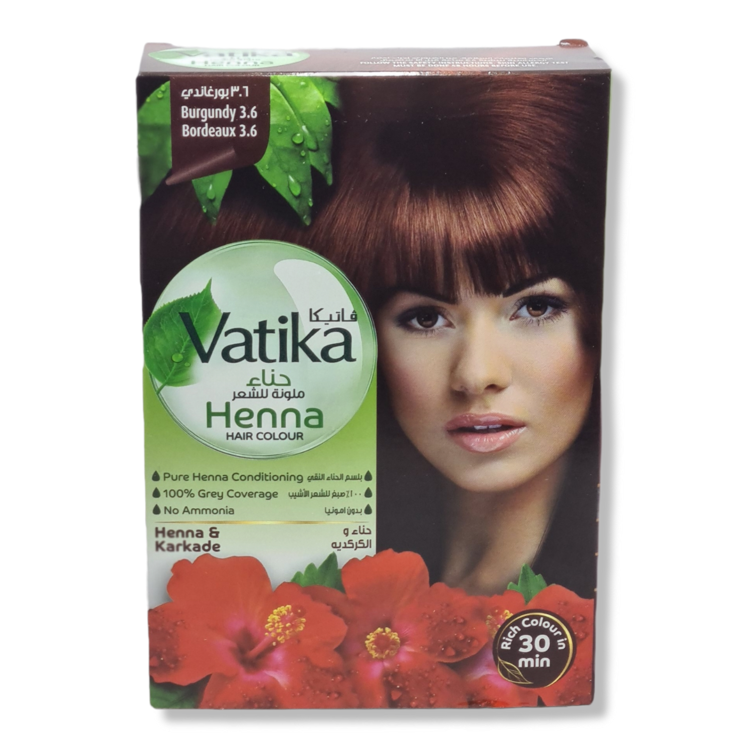 Vatika-Burgundy-3.6-Color-3.png Vatika Henna Hair Colours - Burgundy 3.6 - Image 1