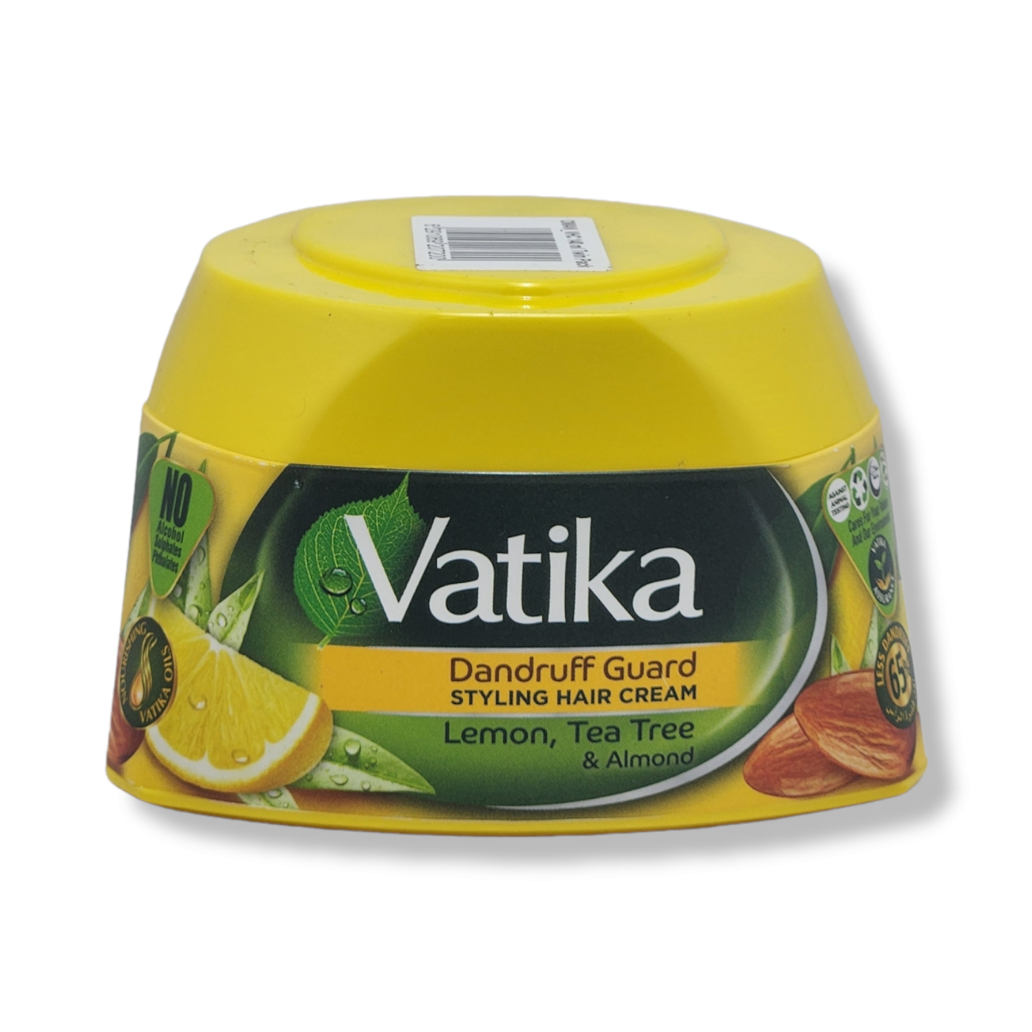 Vatika-Dandruff-Guard-Styling-Hair-Cream-3.png Vatika Dandruff Guard Styling Hair Cream with lemon, tree tree and almond 140ml - Image 1