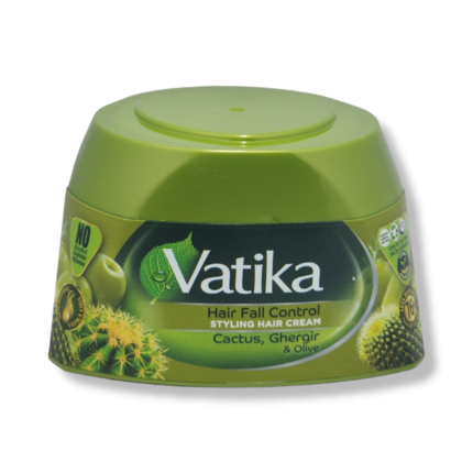 Vatika Hair Fall Control Styling Hair Cream with cactus, ghergir and olive 140ml