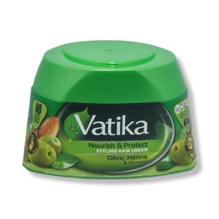 Vatika Nourish & Protect Styling Hair Cream with olive, henna and almond 140ml