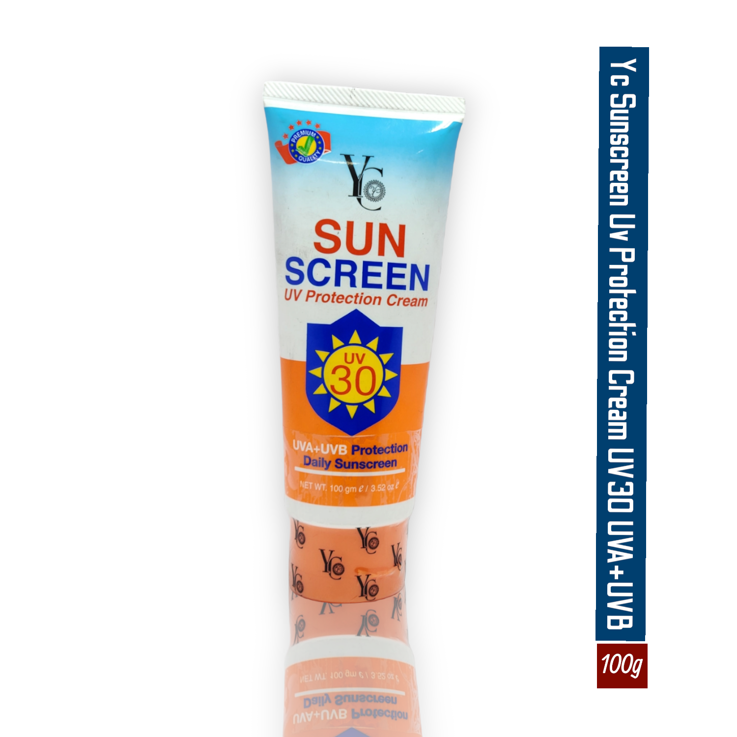Yc-Sunscreen-Uv-Protection-Cream-UV30-UVAUVB-100g.png Yc Sunscreen Uv Protection Cream UV30 UVA+UVB 100g - Image 1