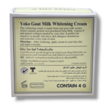 Yoko Goat Milk Skin Whitening Cream 4g - Image 3