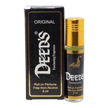 Almas Deed's Black Attar 8ml (Unisex, Long-Lasting Floral) 8ml